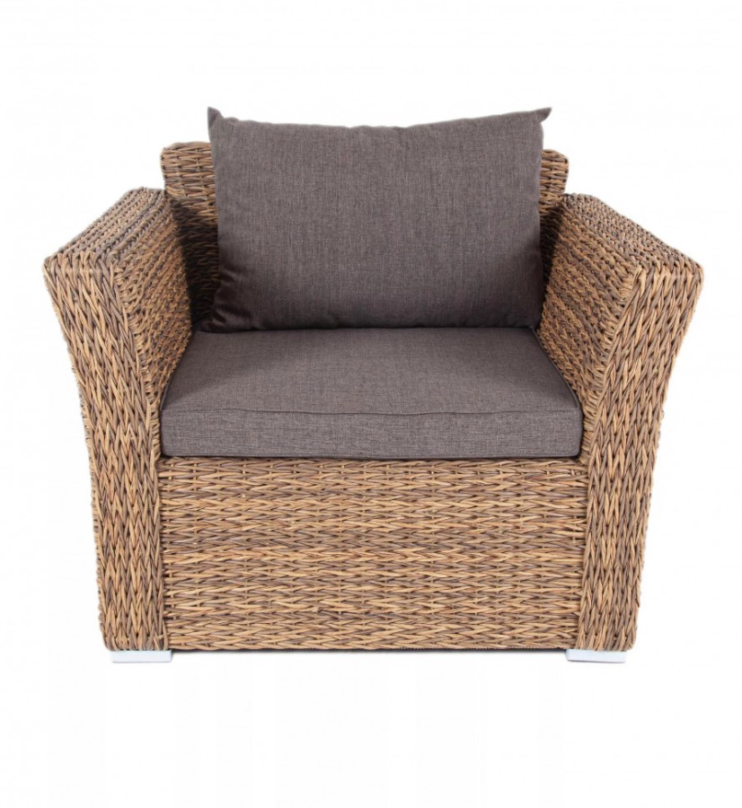 Кресло из искусственного ротанга гиацинт Капучино 4sis