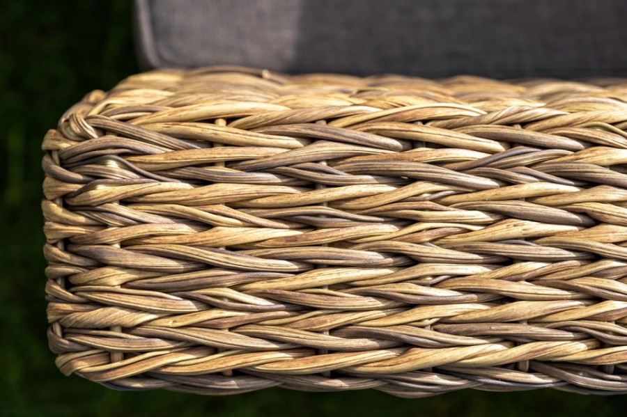 Кресло из искусственного ротанга гиацинт Капучино 4sis