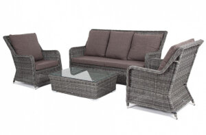 Лаунж зона Гляссе серая 4sis