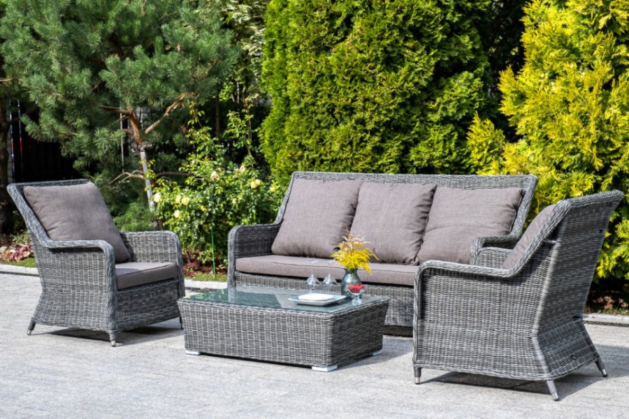 Лаунж зона Гляссе серая 4sis