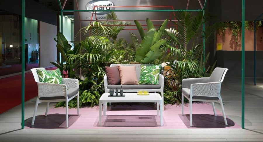 Диван пластиковый Net Bench белый Nardi