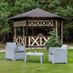 Комплект садовый LANA XS светло-серый Royal Family Комплект садовый LANA XS светло-серый Royal Family