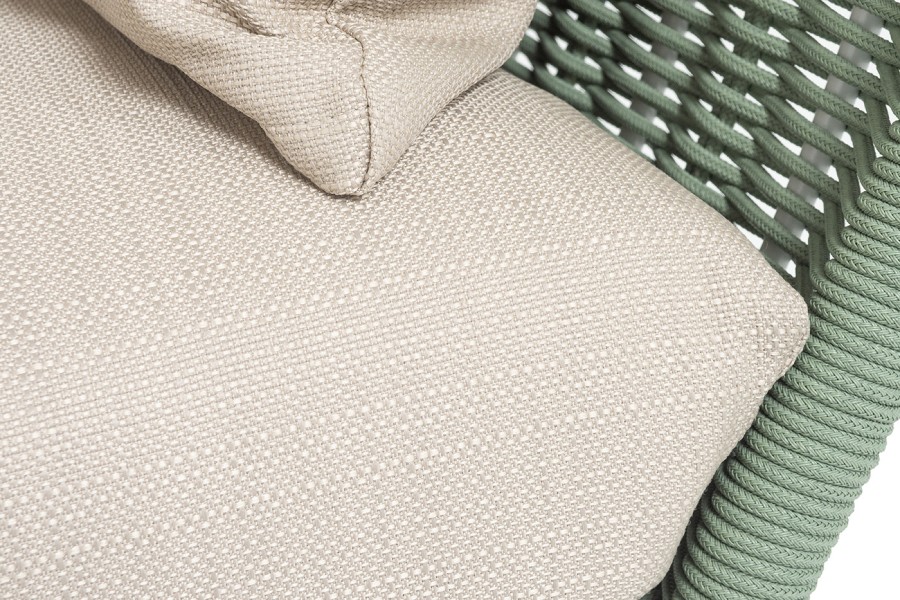 Диван 3-местный из роупа Фиджи, зеленый 4sis