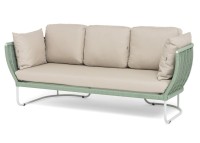Диван 3-местный из роупа Фиджи, зеленый tex 4sis