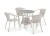 Комплект мебели из искусственного ротанга T705ANT/Y137C-W85 4Pcs Latte Афина