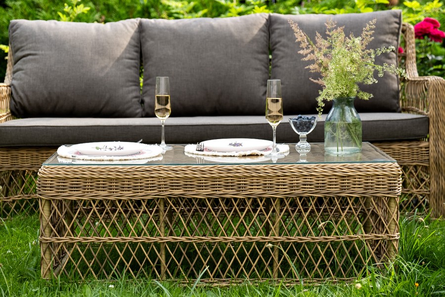 Лаунж зона из искусственного ротанга Гранд Латте 4sis