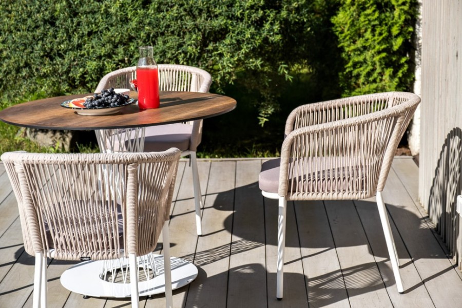 Стул из роупа Марсель бежевый 4sis