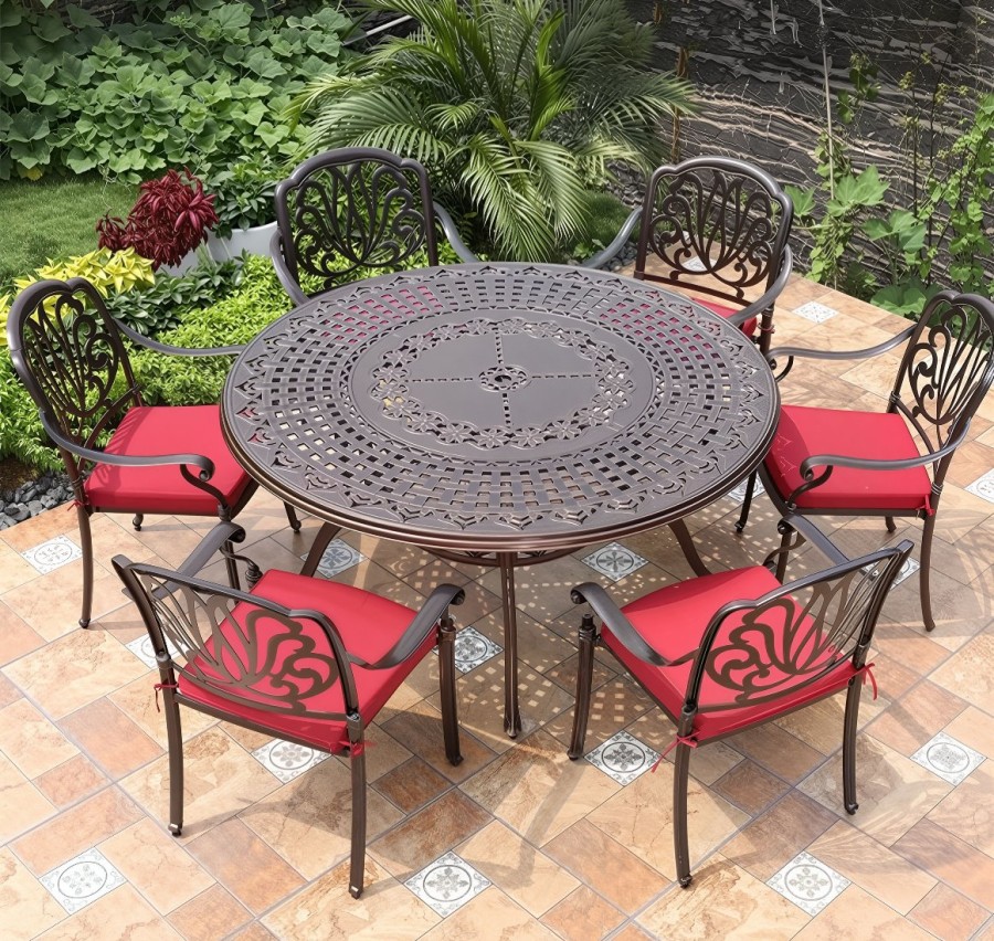 Комплект мебели из литого алюминия Patty 6 Кит Маркет