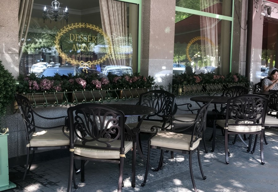 Набор мебели из литого алюминия Palermo 4 bronze Кит Маркет