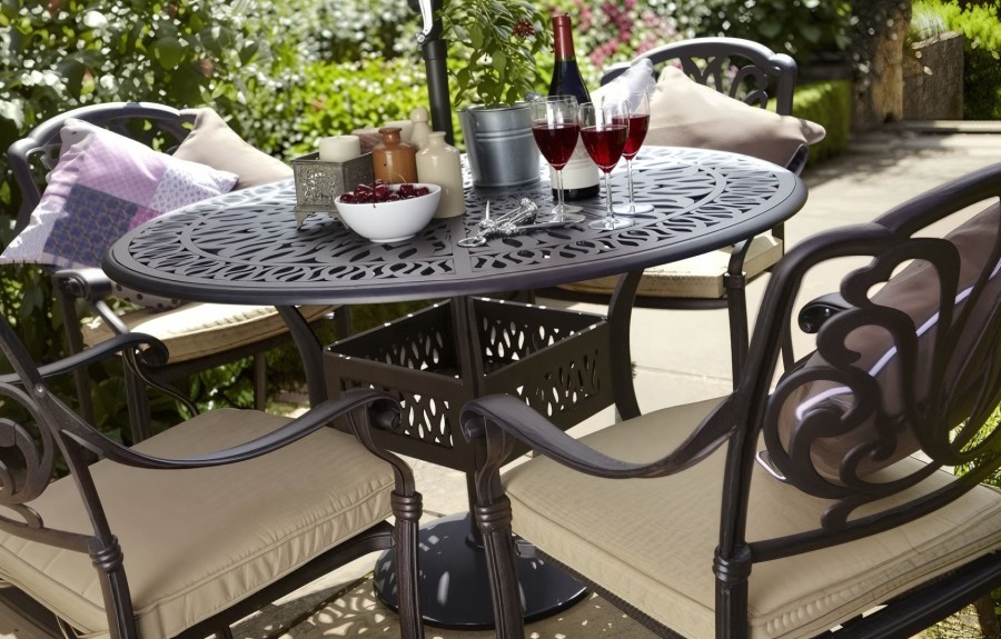 Набор мебели из литого алюминия Palermo 4 bronze Кит Маркет