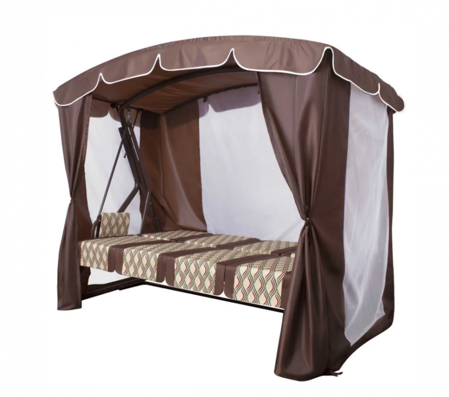 Качели садовые Оазис Люкс Плюс шоколад Garden