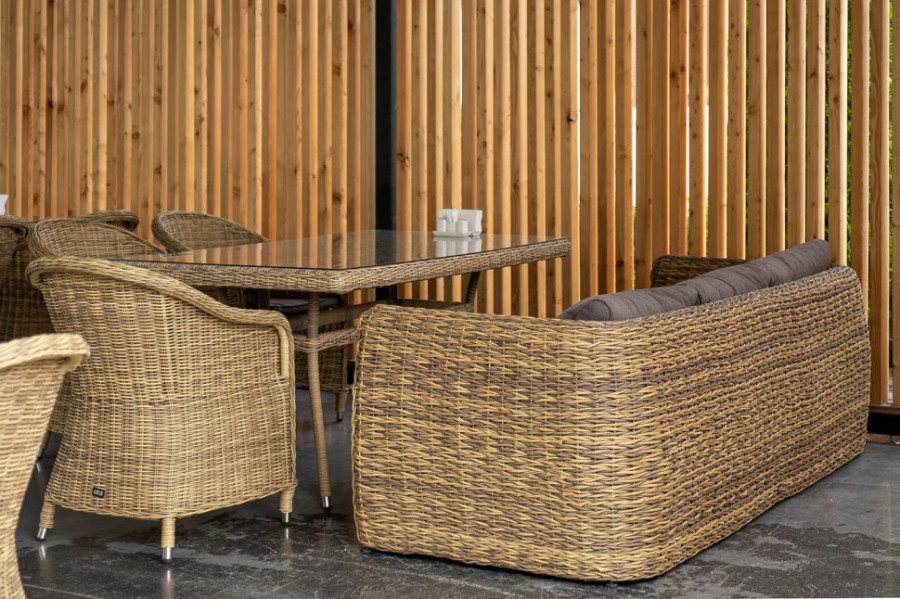 Диван Кальяри из искусственного ротанга гиацинт 4sis