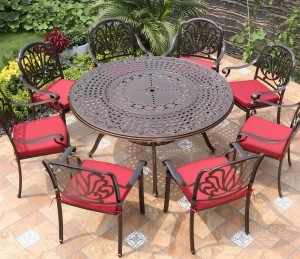 Комплект мебели из литого алюминия Patty 8 Кит Маркет