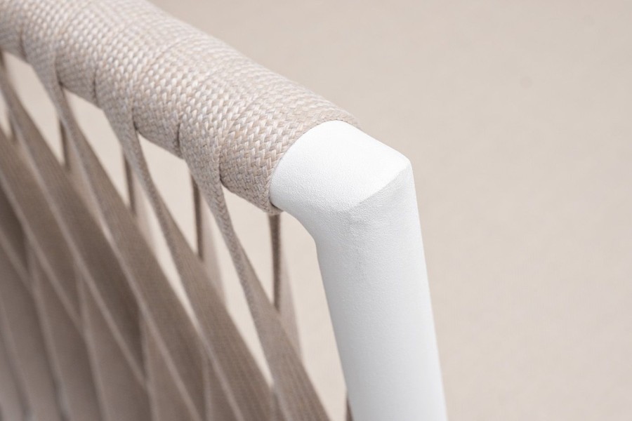 Диван 2-местный Касабланка из роупа, бежевый 4sis