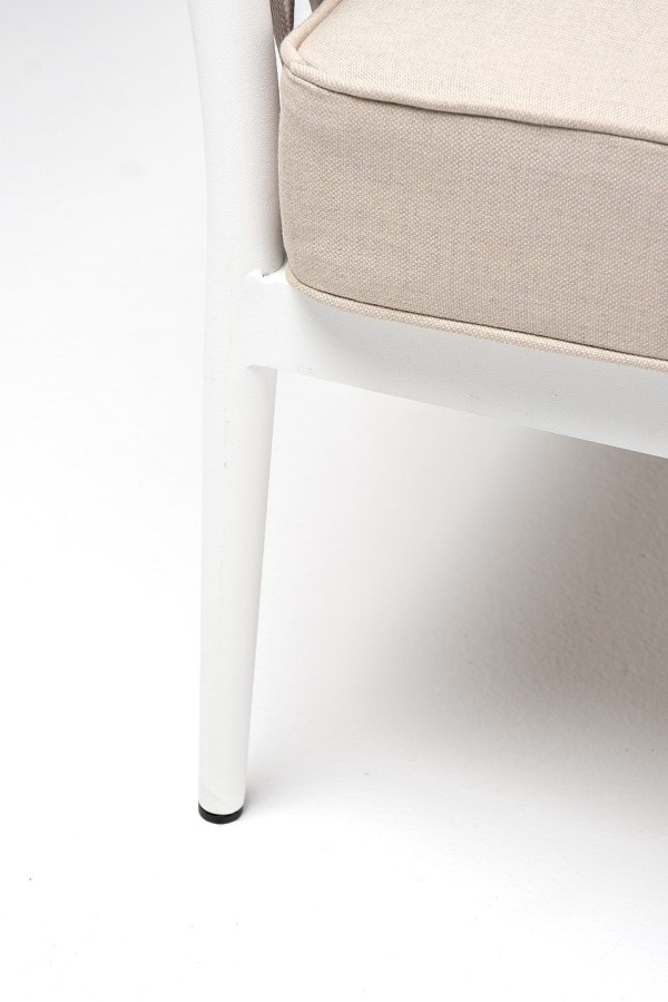 Диван 2-местный Касабланка из роупа, бежевый 4sis