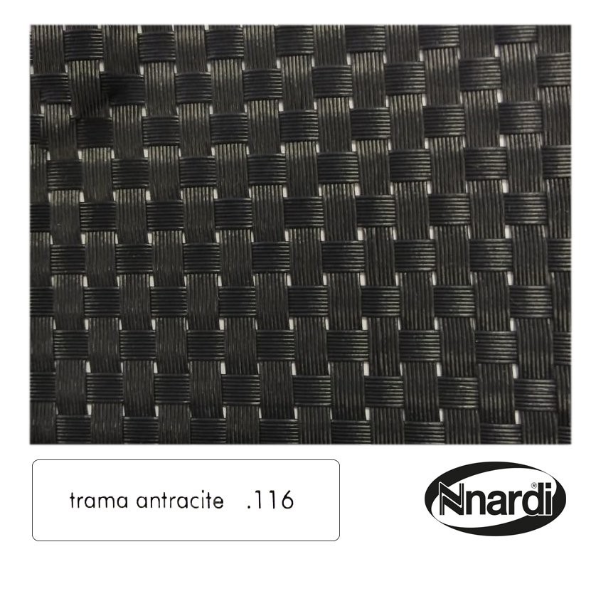 Шезлонг-лежак пластиковый антрацит Alfa Nardi