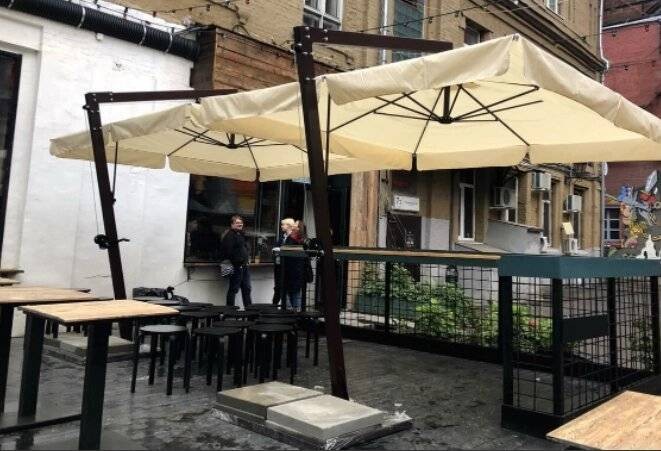 Зонт Промо на боковой опоре 3х3 Garden