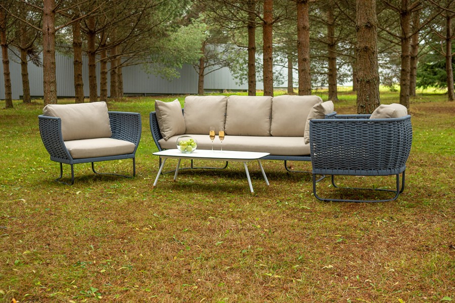 Кресло из роупа Фиджи, синий 4sis 