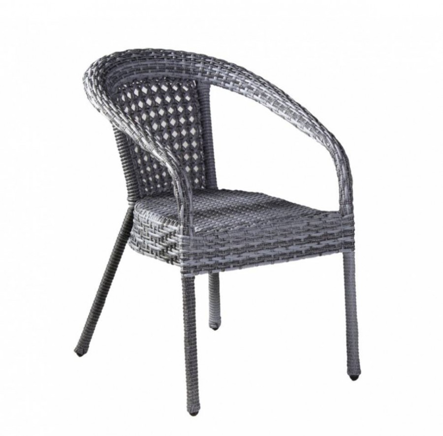 Комплект DECO 6 с круглым столом, серый Aiko