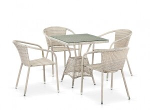 Комплект мебели из искусственного ротанга T706/Y137C-W85 Latte 4Pcs Афина