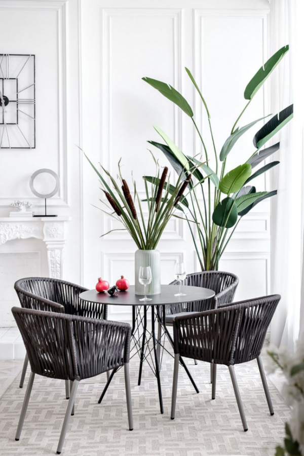 Обеденная группа Конте-B серая 4sis