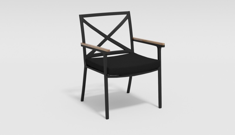 Обеденная группа Calma 220 черная Gardenini