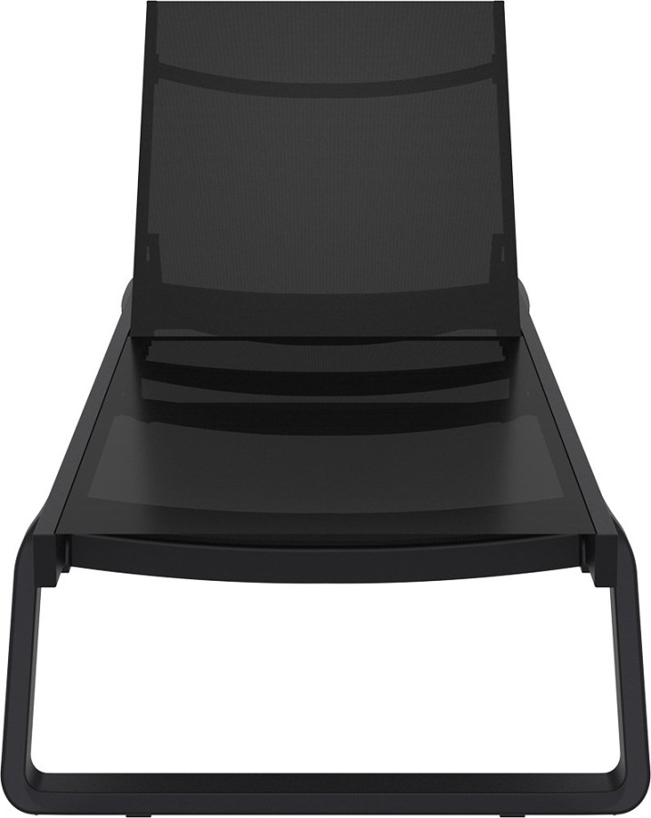 Шезлонг-лежак пластиковый антрацит Tropic 2 Nardi