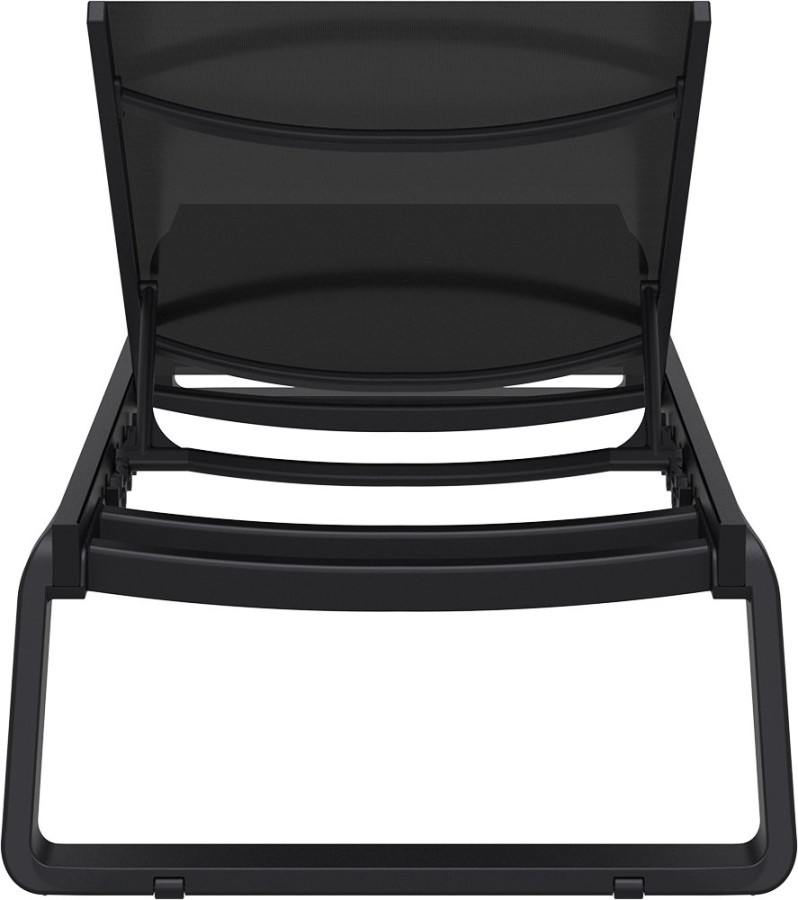 Шезлонг-лежак пластиковый антрацит Tropic 2 Nardi