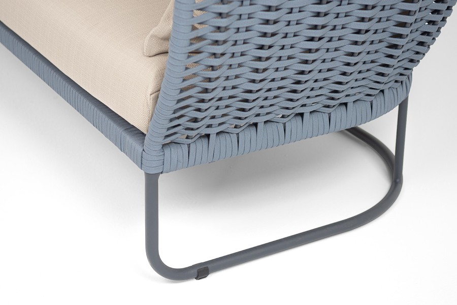 Диван 3-местный из роупа Фиджи, синий 4sis 