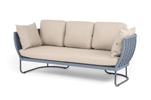 Диван 3-местный из роупа Фиджи, синий 4sis 