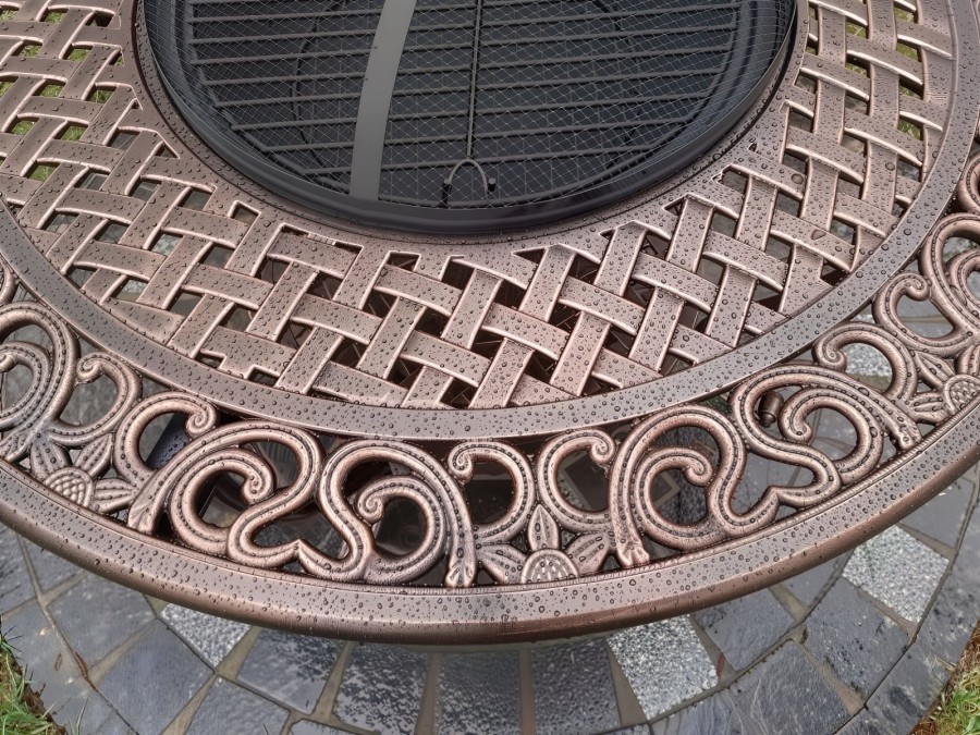 Комплект мебели из литого алюминия Vesuvius с мангалом Кит Маркет