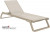 Шезлонг-лежак пластиковый бежевый Tropic 2 Nardi