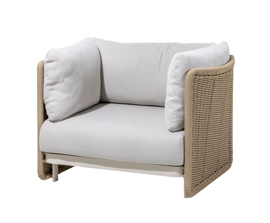 Лаунж-зона Аликанте из искусственного ротанга соломенная 4sis