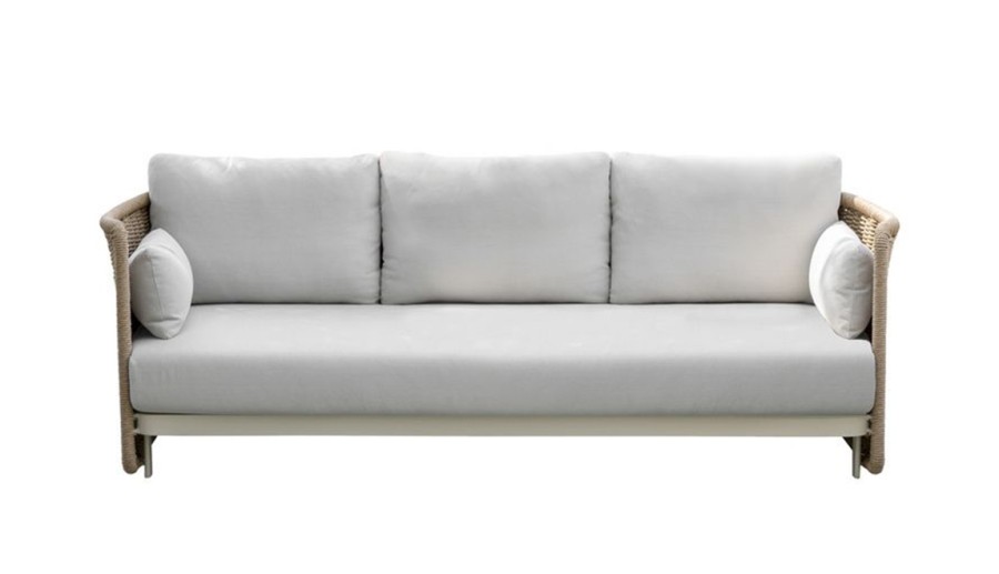 Лаунж-зона Аликанте из искусственного ротанга соломенная 4sis