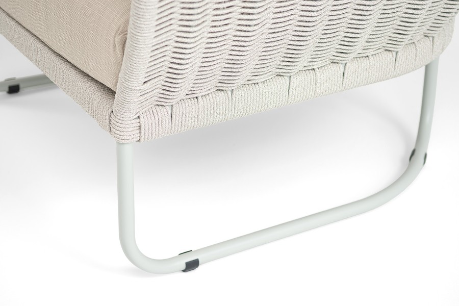 Кресло из роупа Фиджи, бежевый меланж круглый 4sis