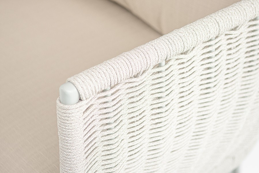 Кресло из роупа Фиджи, бежевый меланж круглый 4sis