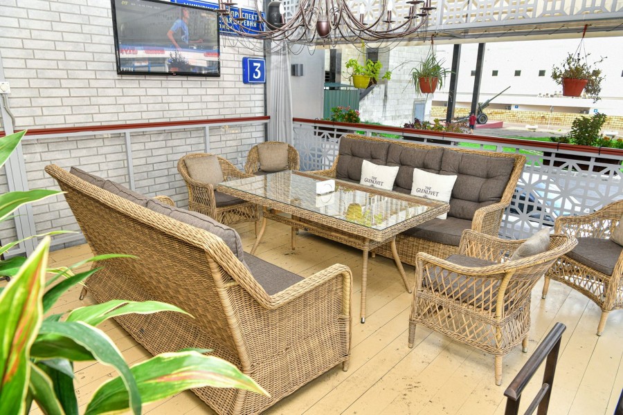 Диван из искусственного ротанга Гляссе 4sis