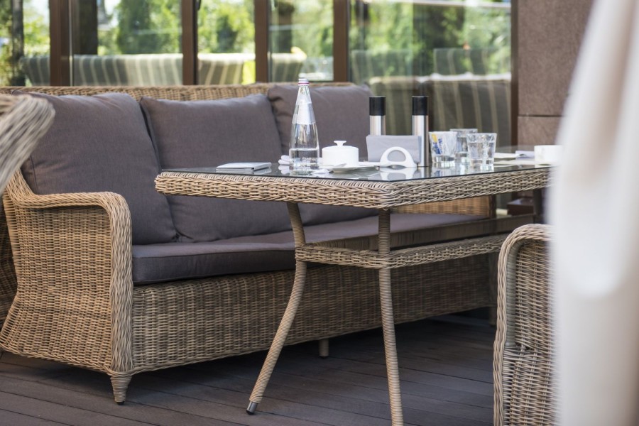 Диван из искусственного ротанга Гляссе 4sis