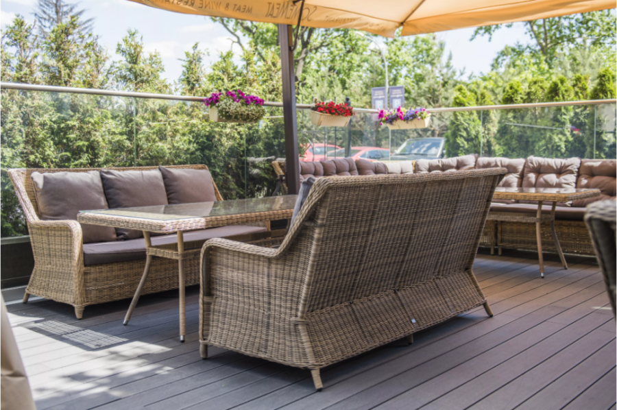 Диван из искусственного ротанга Гляссе 4sis