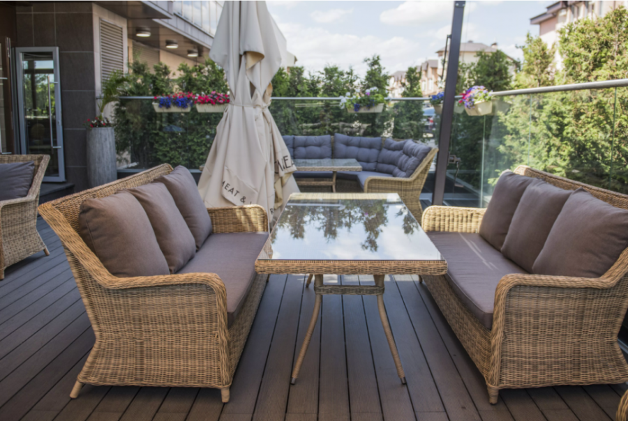 Диван из искусственного ротанга Гляссе 4sis