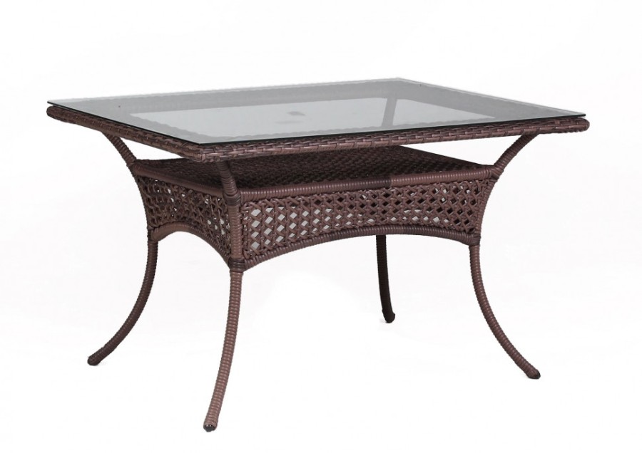 Комплект DECO 6 с прямоугольным столом коричневый Aiko