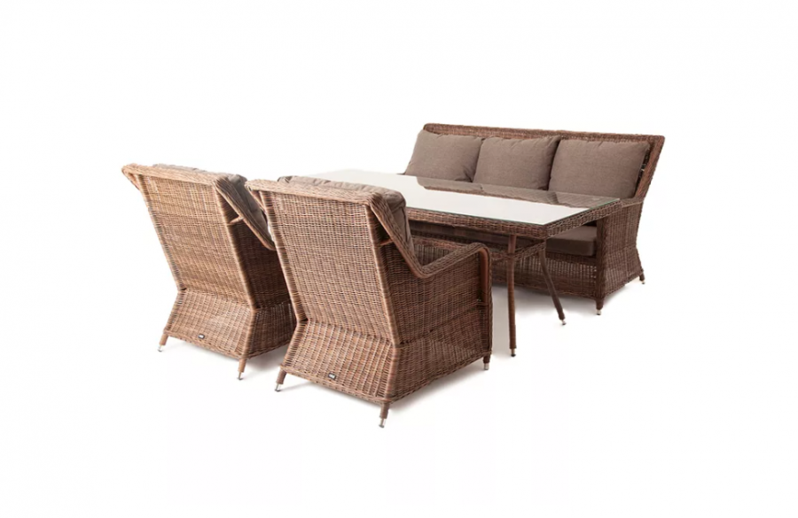 Кресло из искусственного ротанга Гляссе Brown 4sis