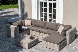 Лаунж-зона Лунго из искусственного ротанга Beige 4sis