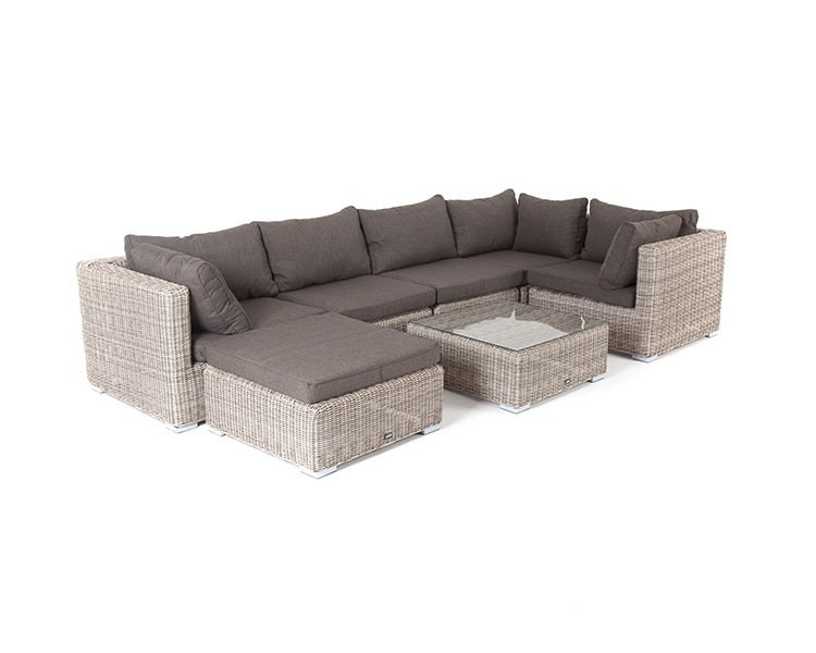 Лаунж-зона Лунго из искусственного ротанга Beige 4sis