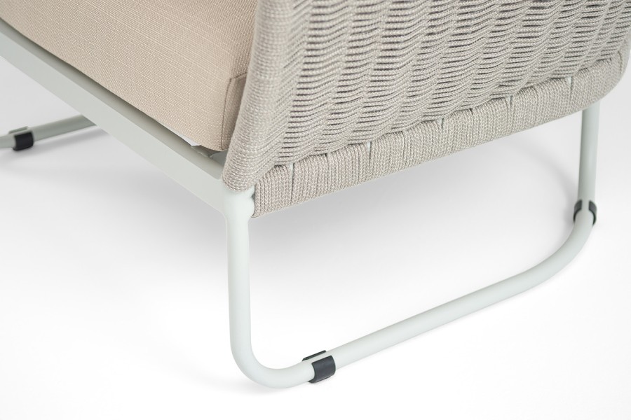 Кресло из роупа Фиджи, серый меланж круглый 4sis 