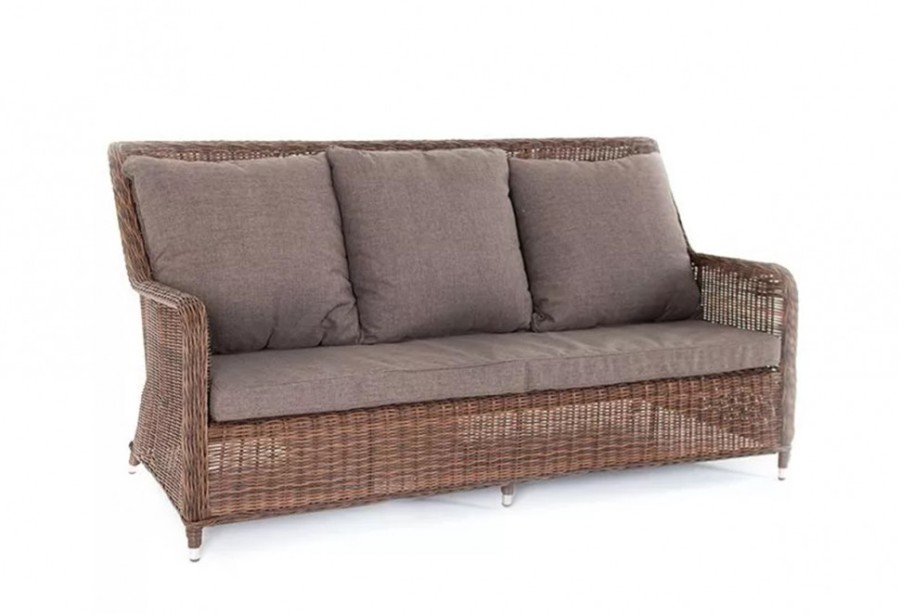 Диван из искусственного ротанга Гляссе Brown 4sis
