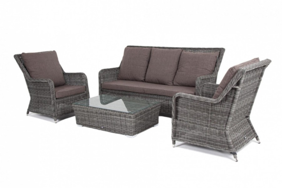 Кресло из искусственного ротанга Гляссе Graphite 4sis