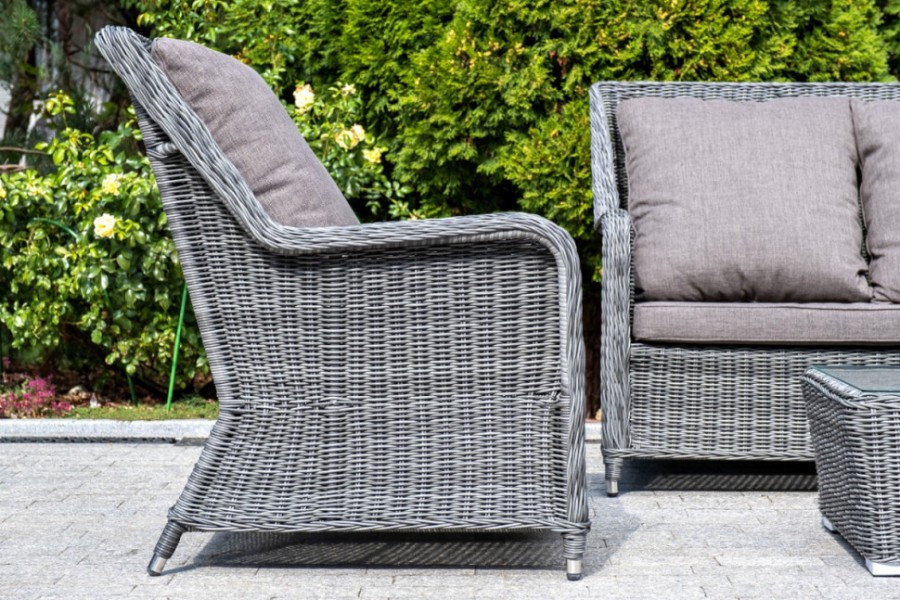 Кресло из искусственного ротанга Гляссе Graphite 4sis