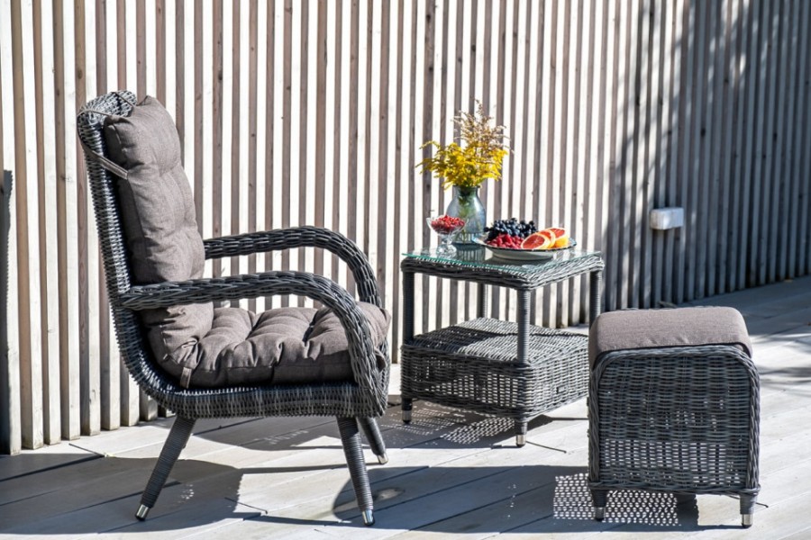 Лаунж зона из искусственного ротанга Толедо Graphite 4sis