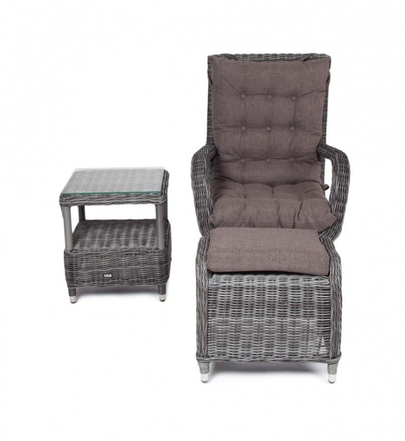 Лаунж зона из искусственного ротанга Толедо Graphite 4sis